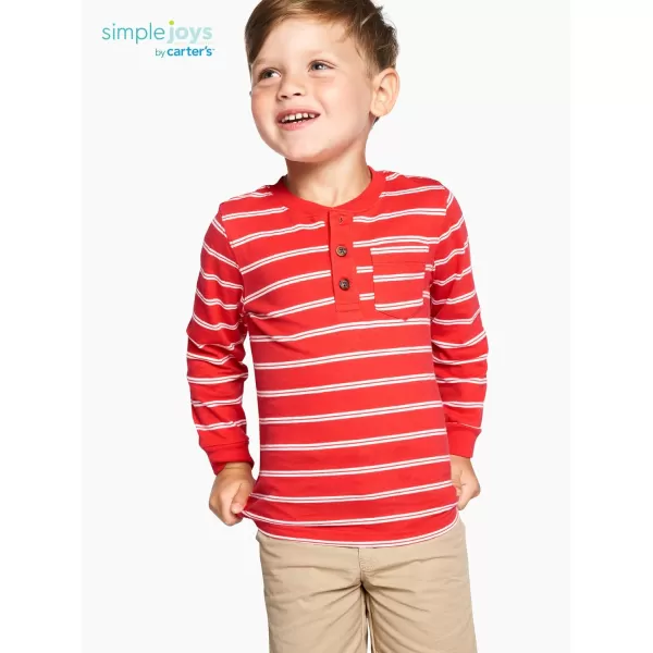 Simple Joys by Carter's Boys' Long-Sleeve Shirts, Pack of 3