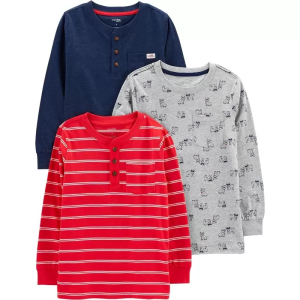 Grey Dogs/Navy/Red Double Stripe