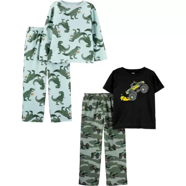 Simple Joys by Carter's Boys' Loose-Fit Polyester Pajama Set, Pack of 2