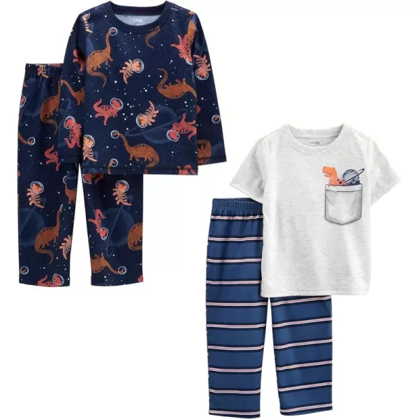 Simple Joys by Carter's Boys' Loose-Fit Polyester Pajama Set, Pack of 2