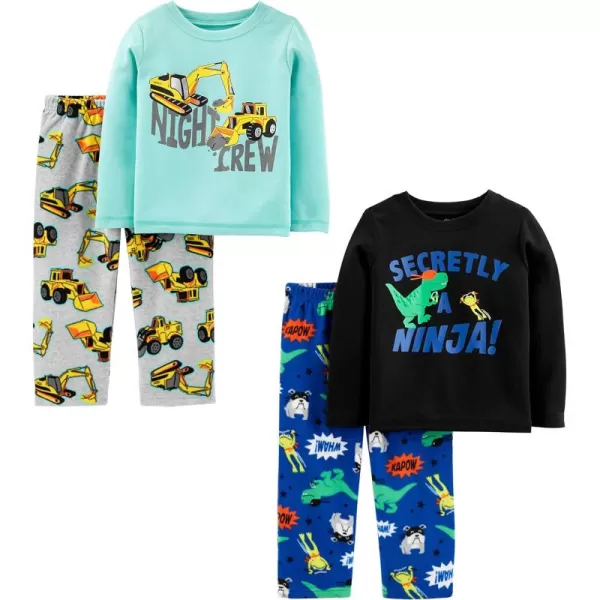 Simple Joys by Carter's Boys and Toddlers' 4-Piece Pajama Set 