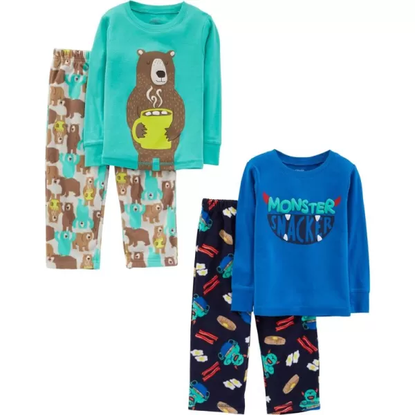 Blue/Grey Bear/Turquoise Green/Junk Food Monster