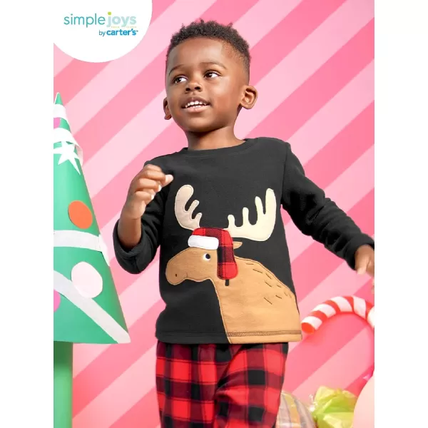 Simple Joys by Carter's Boys and Toddlers' 4-Piece Pajama Set 