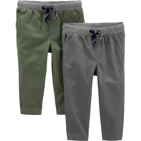 Simple Joys by Carter's Boys and Toddlers' Pull-On Pant, Pack of 2