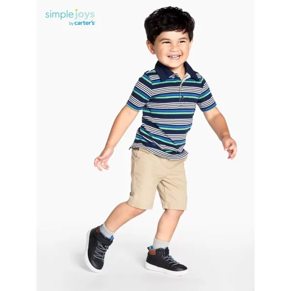 Simple Joys by Carter's Boys and Toddlers' Short-Sleeve Polo, Pack of 3