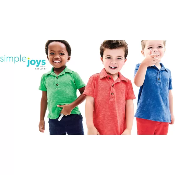 Simple Joys by Carter's Boys and Toddlers' Short-Sleeve Polo, Pack of 3