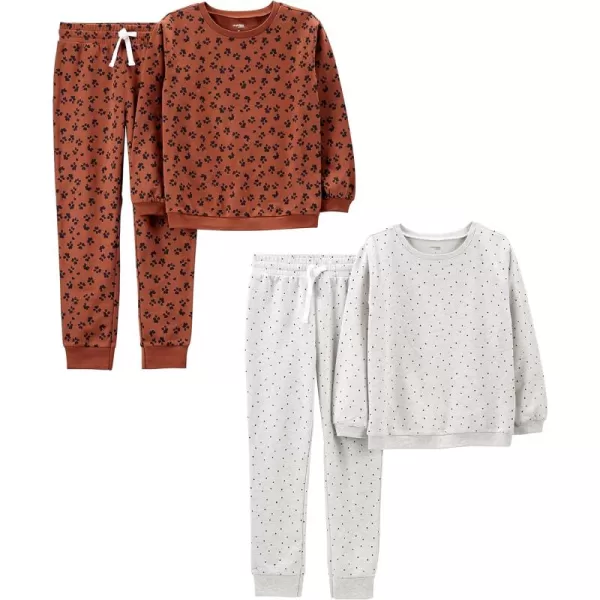 Simple Joys by Carter's Girls' 4-Piece Sweatshirt Set