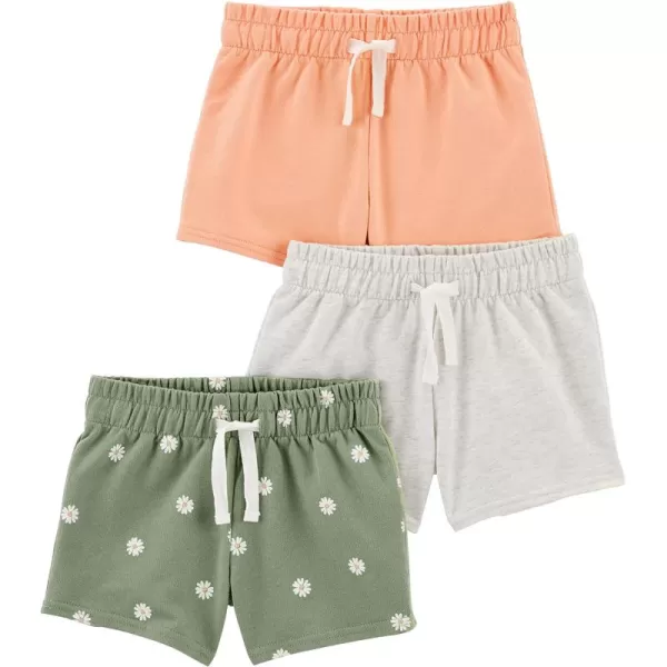 Green Floral/Light Grey Heather/Pink