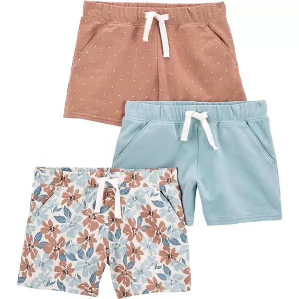 Simple Joys by Carter's Girls' Knit Shorts, Pack of 3