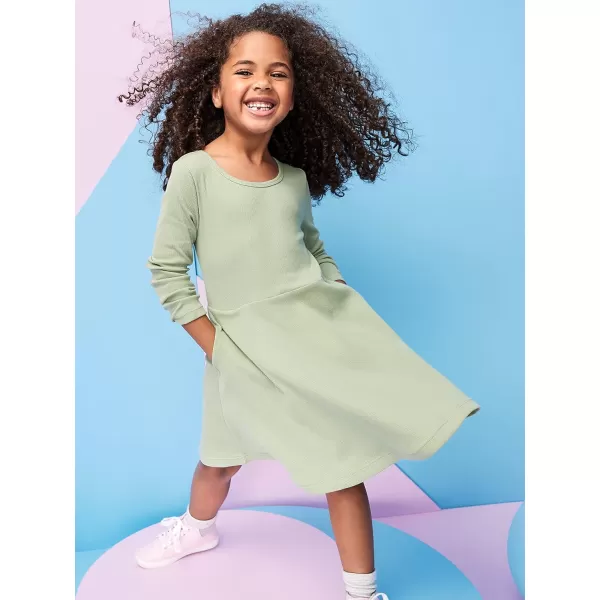 Simple Joys by Carter's Girls' Stretch Rib Dresses, Pack of 2