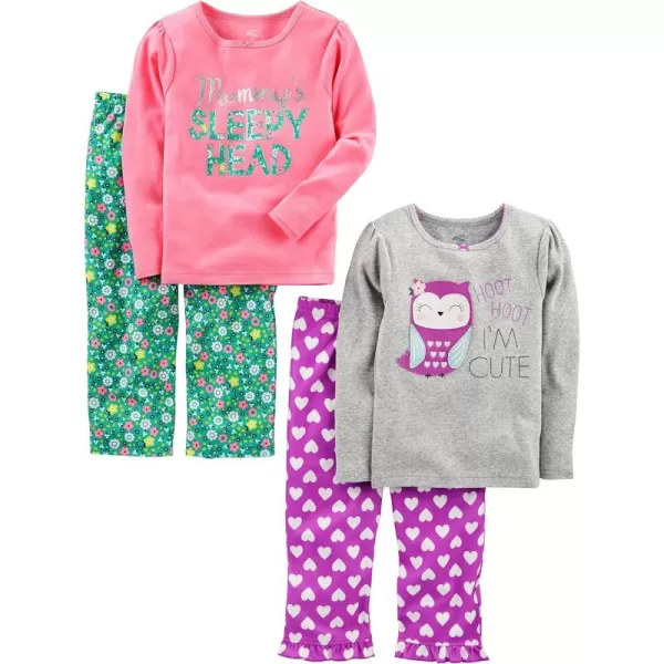 Floral/Hearts/Owl/Text Print