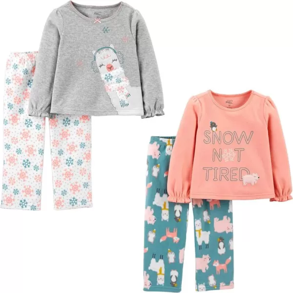 Simple Joys by Carter's Girls and Toddlers' 4-Piece Pajama Set 