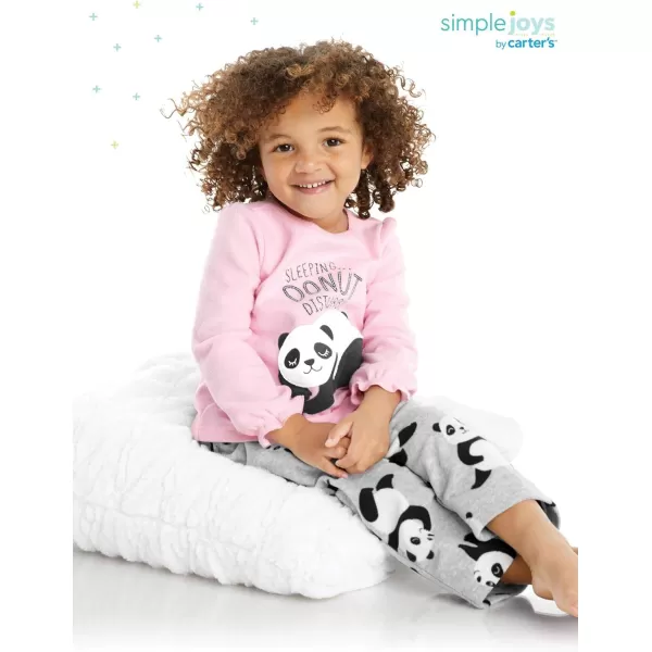 Simple Joys by Carter's Girls and Toddlers' 4-Piece Pajama Set 