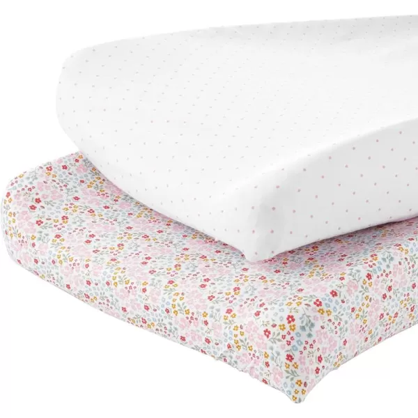 Simple Joys by Carter's Kids' Baby 2-Pack Cotton Changing Pad Covers