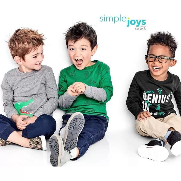Simple Joys by Carter's Toddler Boys' Graphic Long-Sleeve Tees, Pack of 3