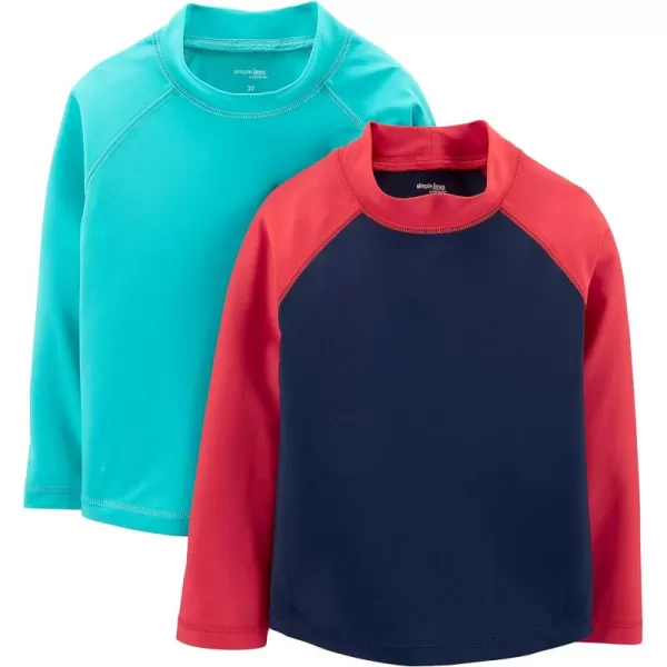 Simple Joys by Carter's Toddlers and Baby Boys' Assorted Rashguard Set, Pack of 2