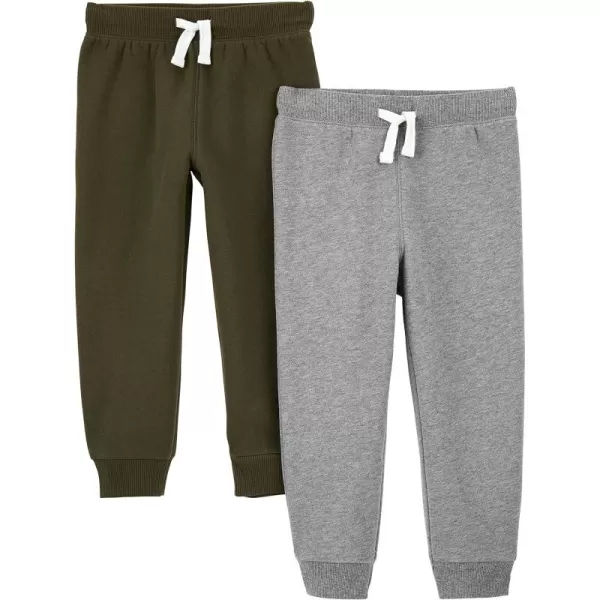 Simple Joys by Carter's Toddlers and Baby Boys' Pull-On Fleece Pants, Pack of 2
