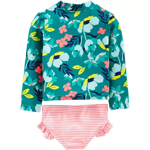 Simple Joys by Carter's Toddlers and Baby Girls' 2-Piece Assorted Rashguard Sets