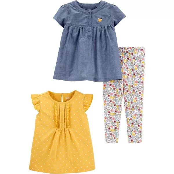 Simple Joys by Carter's Toddlers and Baby Girls' 3-Piece Playwear Set