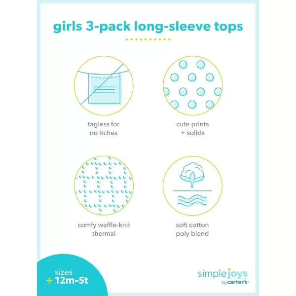 Simple Joys by Carter's Toddlers and Baby Girls' Long-Sleeve Tops