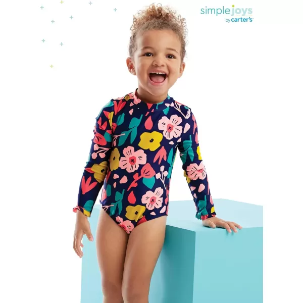 Simple Joys by Carter's Toddlers and Baby Girls' One Piece Rashguard