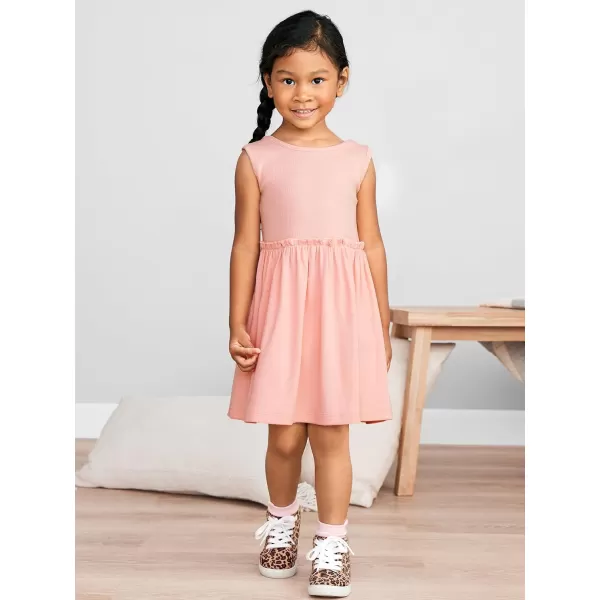 Simple Joys by Carter's Toddlers and Baby Girls' Short-Sleeve and Sleeveless Dress Sets, Pack of 2