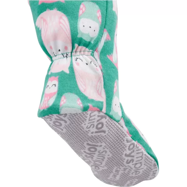 Simple Joys by Carter's Toddlers and Baby Girls' Snug-Fit Footed Cotton Pajamas, Pack of 3