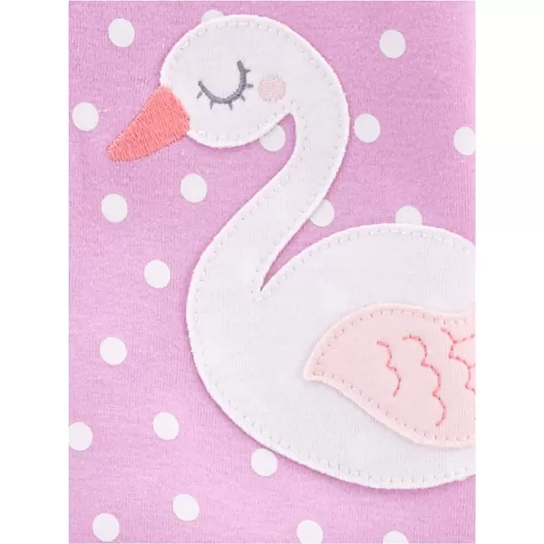 Simple Joys by Carter's Toddlers and Baby Girls' Snug-Fit Footed Cotton Pajamas, Pack of 3