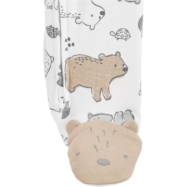 Simple Joys by Carter's Unisex Babies' Cotton Footed Sleep and Play, Pack of 2