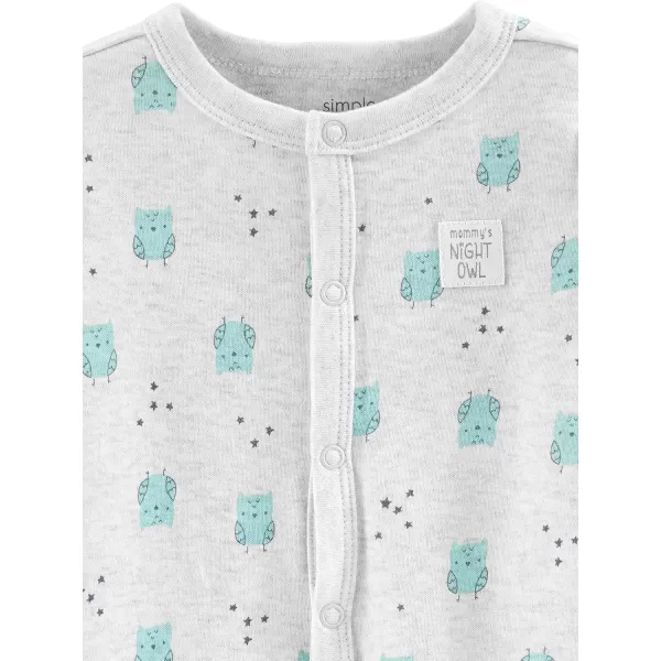 Simple Joys by Carter's Unisex Babies' Cotton Footed Sleep and Play, Pack of 2