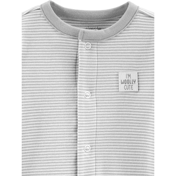 Simple Joys by Carter's Unisex Babies' Cotton Footed Sleep and Play, Pack of 2