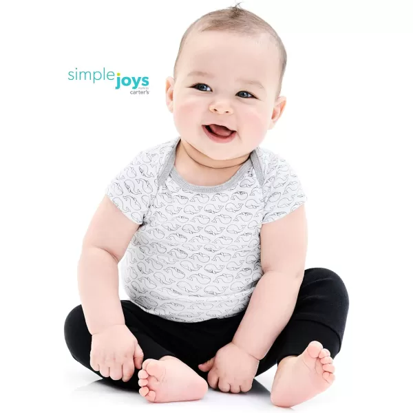 Simple Joys by Carter's Unisex Babies' Cotton Pants, Pack of 4