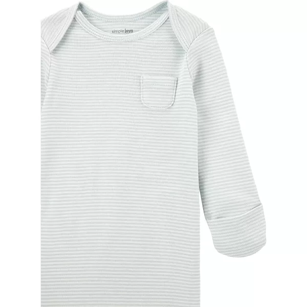Simple Joys by Carter's Unisex Babies' Cotton Sleeper Gown, Pack of 3