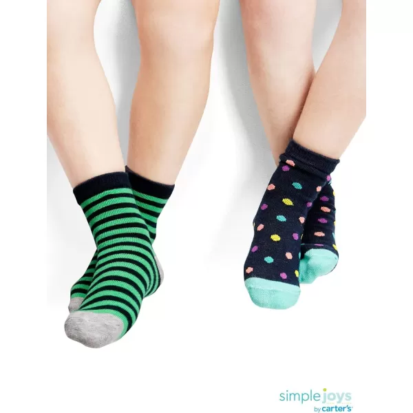 Simple Joys by Carter's Unisex Babies' Crew Socks, 12 pairs
