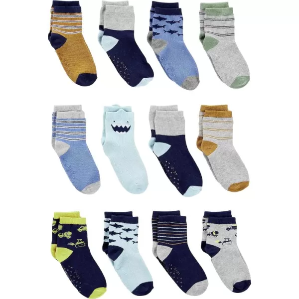 Simple Joys by Carter's Unisex Babies' Crew Socks, 12 pairs