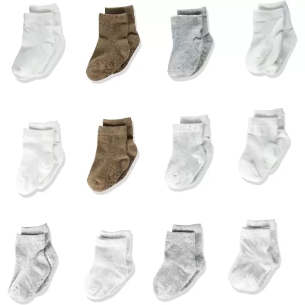 Simple Joys by Carter's Unisex Babies' Crew Socks, 12 pairs