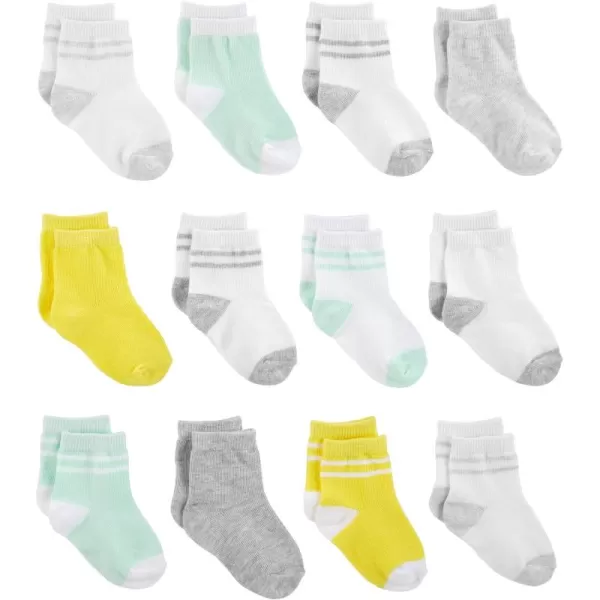 Simple Joys by Carter's Unisex Babies' Crew Socks, 12 pairs