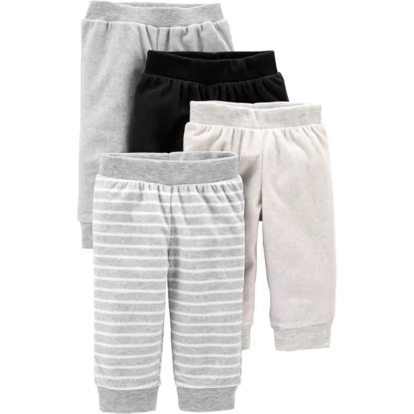 Simple Joys by Carter's Unisex Babies' Fleece Pants, Pack of 4