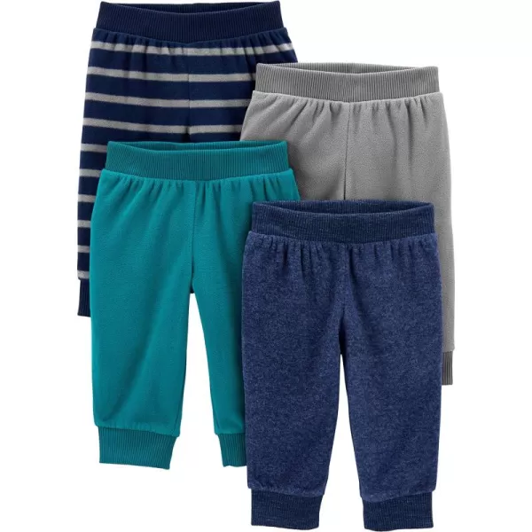 Simple Joys by Carter's Unisex Babies' Fleece Pants, Pack of 4