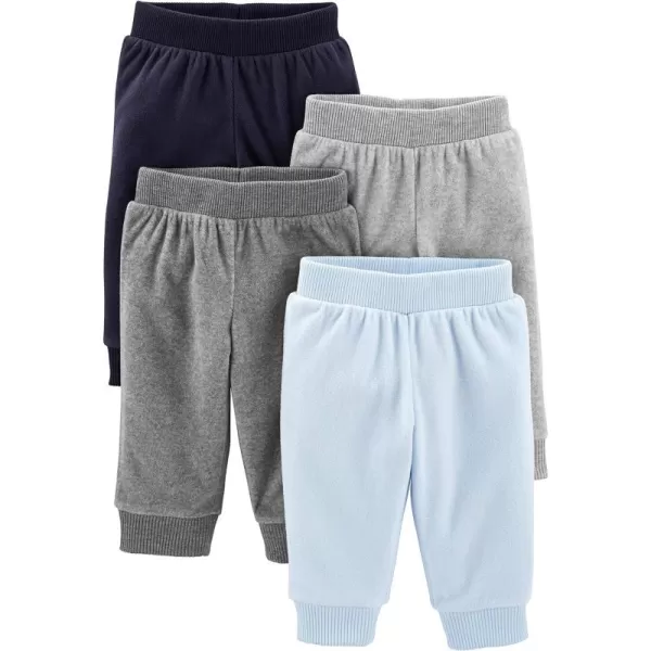 Simple Joys by Carter's Unisex Babies' Fleece Pants, Pack of 4