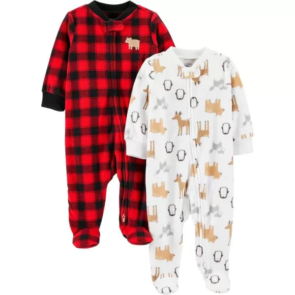 Buffalo Check/Forest Animals