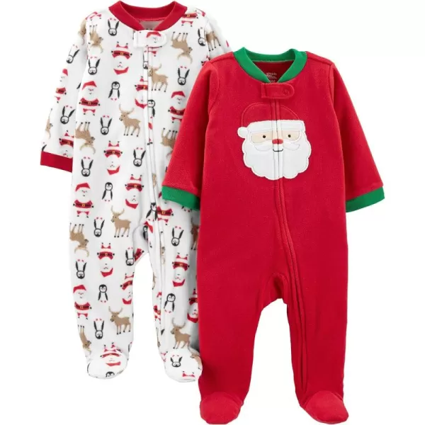 Red Santa/White Penguin