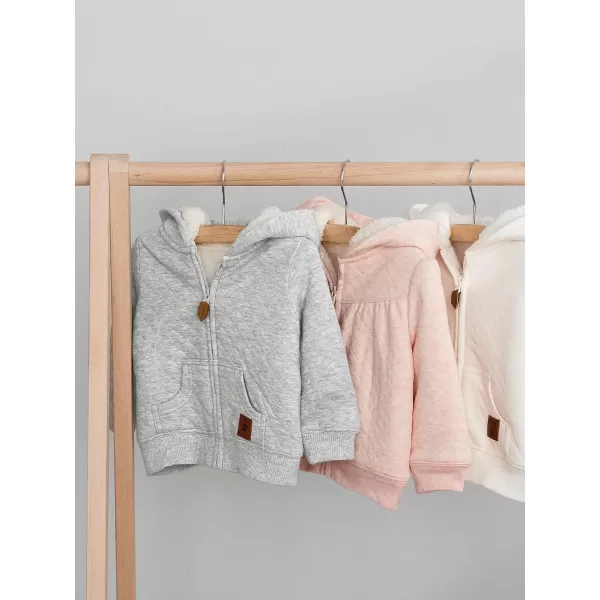 Simple Joys by Carter's Unisex Babies' Hooded Sweater Jacket with Sherpa Lining