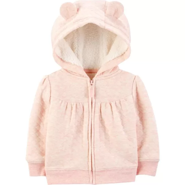Simple Joys by Carter's Unisex Babies' Hooded Sweater Jacket with Sherpa Lining