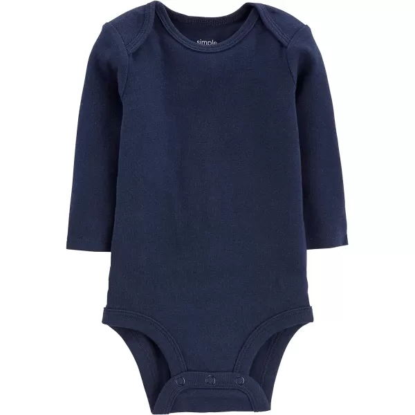 Simple Joys by Carter's Unisex Babies' Long-Sleeve Bodysuit, Pack of 5