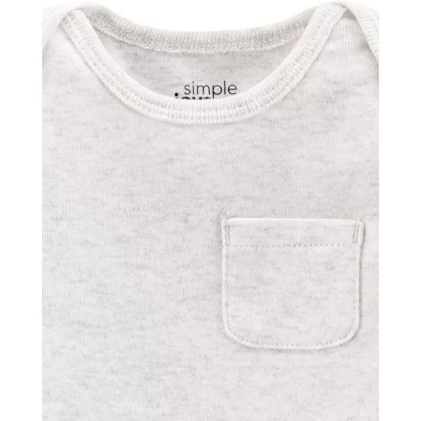 Simple Joys by Carter's Unisex Babies' Long-Sleeve Bodysuit, Pack of 5