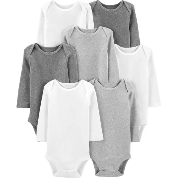 Simple Joys by Carter's Unisex Babies' Long-Sleeve Bodysuit, Pack of 5