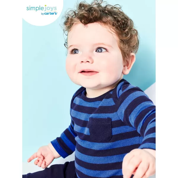 Simple Joys by Carter's Unisex Babies' Long-Sleeve Thermal Bodysuits, Pack of 4