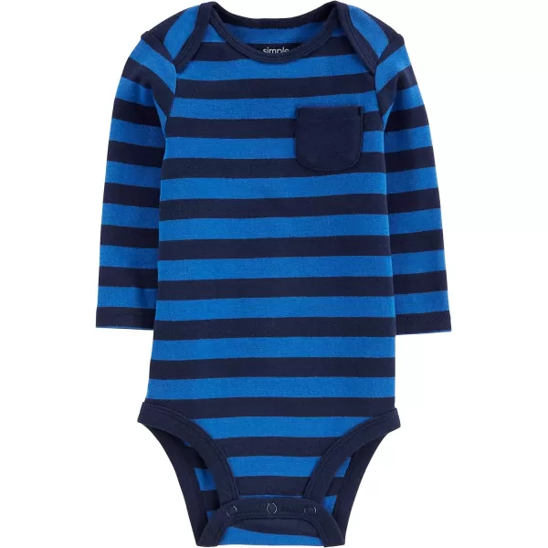 Simple Joys by Carter's Unisex Babies' Long-Sleeve Thermal Bodysuits, Pack of 4
