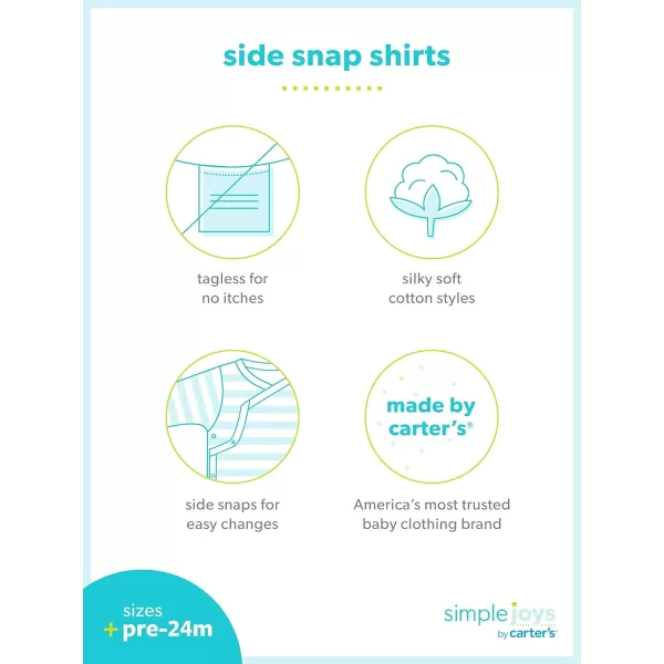 Simple Joys by Carter's Unisex Babies' Short-Sleeve Bodysuit